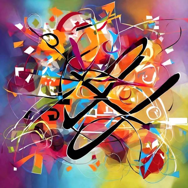 AIアートポスター カナブストラクドと否認されたワシリー・カンディンスキーとによる … オリジナルアート作品 アートポスター アートプリント インテリア