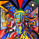 AIアートポスター 弓に影響されないカナブストラクドと Picassod とによる … オリジナルアート作品 アートポスター アートプリント インテリア