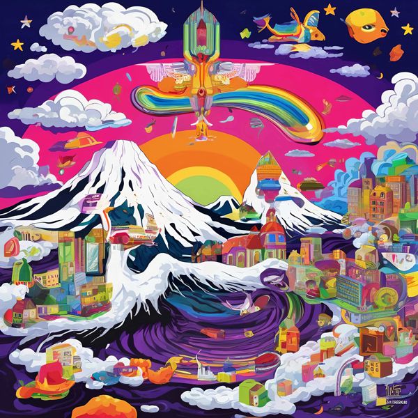 AIアートポスター 広重的有刺なき不条理主義 オリジナルアート作品 アートポスター アートプリント 壁掛けアート ウォールアート インテリア デジタルアート 現代アート