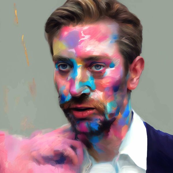 AIアートポスター 不条理リスムに影響された結び目の影響を排したカナブストラクドとフランシス・ベーコンの共作風… オリジナルアート作品 アートポスター アートプリント インテリア