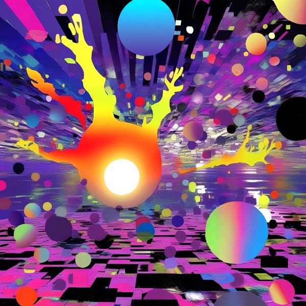 乐天商城 - AIアートポスター カナブストラクド「ポロック的結び目なき超現実」 Kanabstracd オリジナルアート作品 アートポスター アートプリント 壁掛けアート ウォールアート インテリア デジタルアート 現代アート