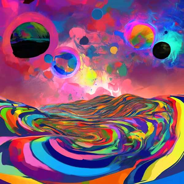 AIアートポスター カナブストラクド「クラーリ的矢羽根なき±超現実」 Kanabstracd オリジナルアート作品 アートポスター アートプリン..