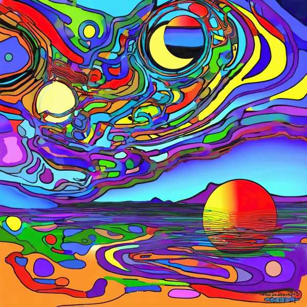 AIアートポスター カナブストラクド「Klinton 的弓なき±超現実」 Kanabstracd オリジナルアート作品 アートポスター アートプリント 壁掛けアート ウォールアート インテリア デジタルアート 現代アート