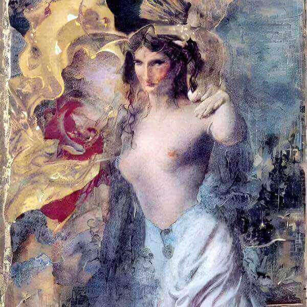 「AI 画家」シンクリムトの AIアートポスター 「裸婦」 オリジナルアート作品 アートポスター アートプ..