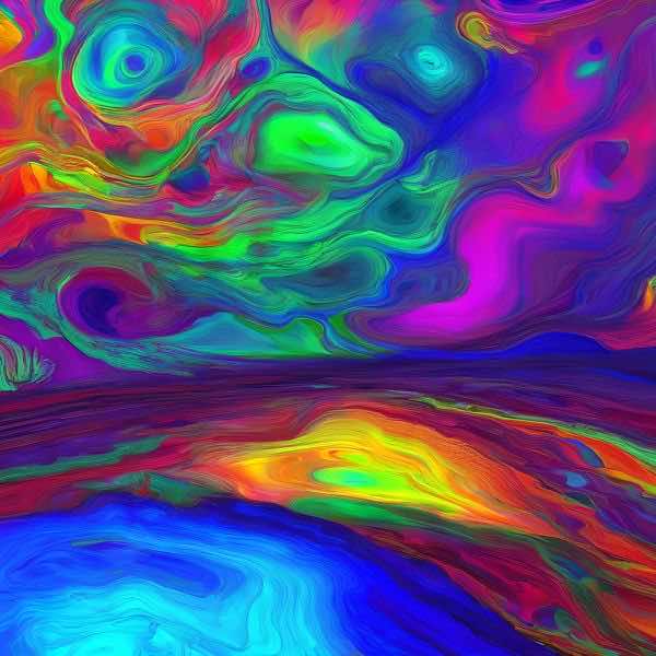 AIアートポスター カナブストラクド「クラーリ的矢なき±超現実」 Kanabstracd オリジナルアート作品 ア..