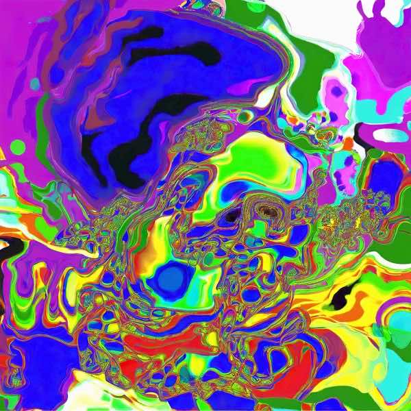 AIアートポスター カナブストラクド「Afklinton 的矢なき±超現実」 Kanabstracd オリジナルアート作品 ..