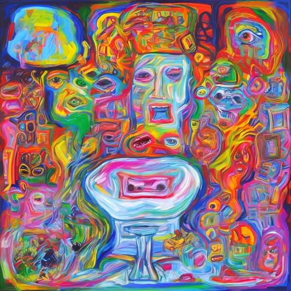 AIアートポスター カナブストラクド「グレーズ的矢なき不条理主義」 Kanabstracd オリジナルアート作品..