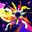 AIアートポスター 網に影響されないカナブストラクドによる「否認されたスパークレッツ」 オリジナルアート作品 アートポスター アートプリント インテリア