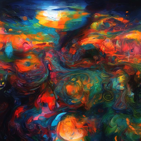 AIアートポスター カナブストラクド「パイカッソン的矢なき…」 Kanabstracd オリジナルアート作品 アー..