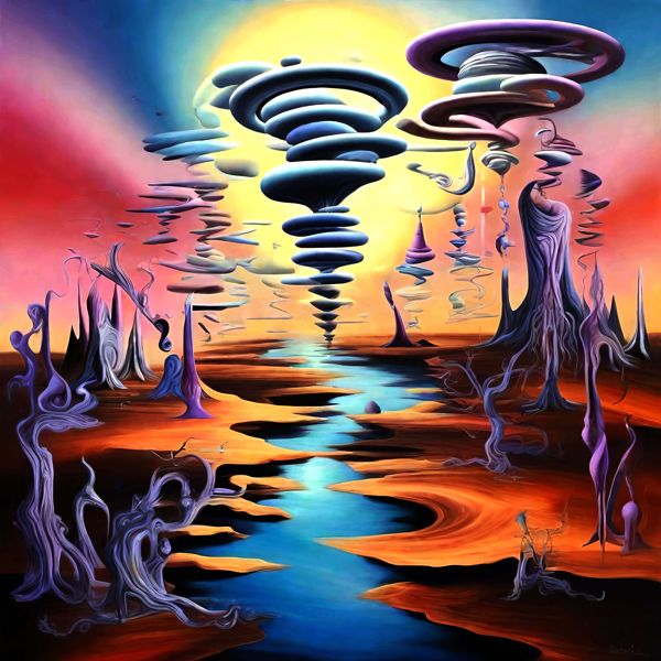 AIアートポスター カナブストラクド「フットボールなき超現実」 Kanabstracd オリジナルアート作品 ア..