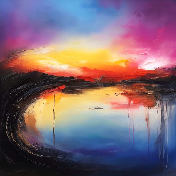 AIアートポスター カナブストラクド「パイカッソン的市松模様なき…」 Kanabstracd オリジナルアート作..