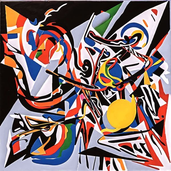 AIアートポスター カナブストラクド「ケースなき…」 Kanabstracd オリジナルアート作品 アートポスター..