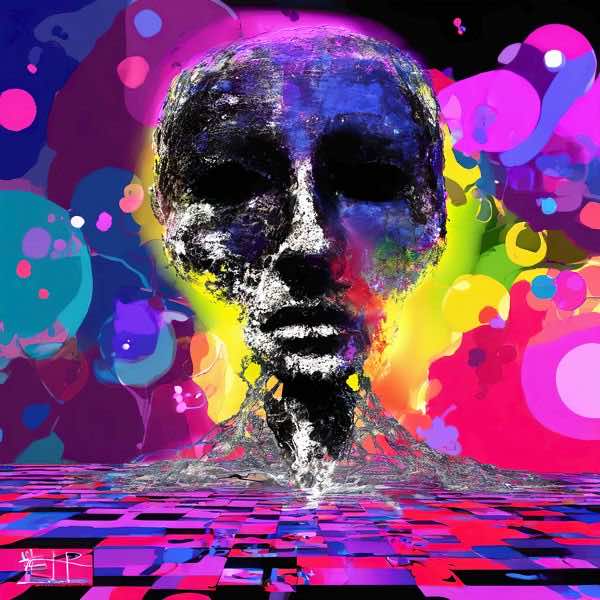 AIアートポスター カナブストラクド「矢羽根なき±超現実と±悲しみ」 Kanabstracd オリジナルアート作品 アートポスター アートプリント 壁掛けアート ウォールアート インテリア デジタルアート 現代アート