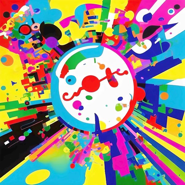 Rakuten - AIアートポスター カナブストラクド「有刺なき不条理主義」 Kanabstracd オリジナルアート作品 アートポスター アートプリント 壁掛けアート ウォールアート インテリア デジタルアート 現代アート