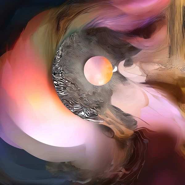 AIアートポスター カナブストラクド「アフ・クリント的結び目なき超現実」 Kanabstracd オリジナルアート作品 アートポスター アートプリント 壁掛けアート ウォールアート インテリア デジタルアート 現代アート