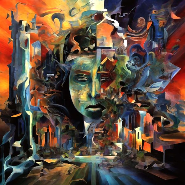 AIアートポスター カナブストラクド「ボールなき超現実」 Kanabstracd オリジナルアート作品 アートポ..