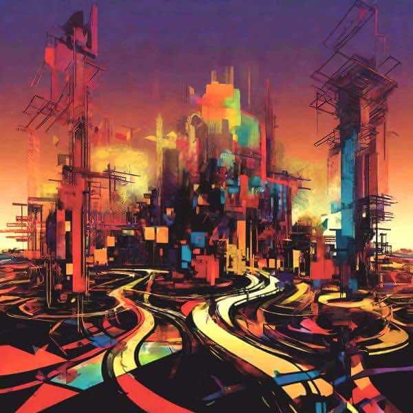 AIアートポスター カナブストラクド「イワシなき…」 Kanabstracd オリジナルアート作品 アートポスター..