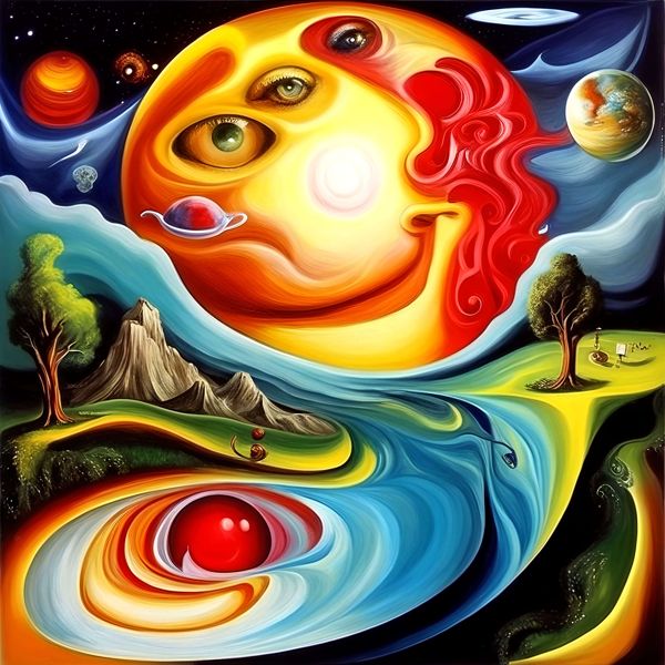 AIアートポスター カナブストラクド「ルーベンス的弓なき超現実」 Kanabstracd オリジナルアート作品 アートポスター アートプリント ..