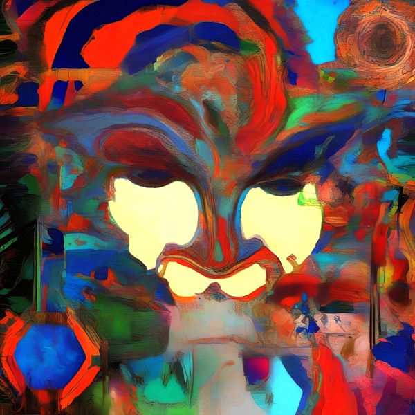 Rakuten - AIアートポスター カナブストラクド「Clint East 的市松模様なき±超現実」 Kanabstracd オリジナルアート作品 アートポスター アートプリント 壁掛けアート ウォールアート インテリア デジタルアート 現代アート
