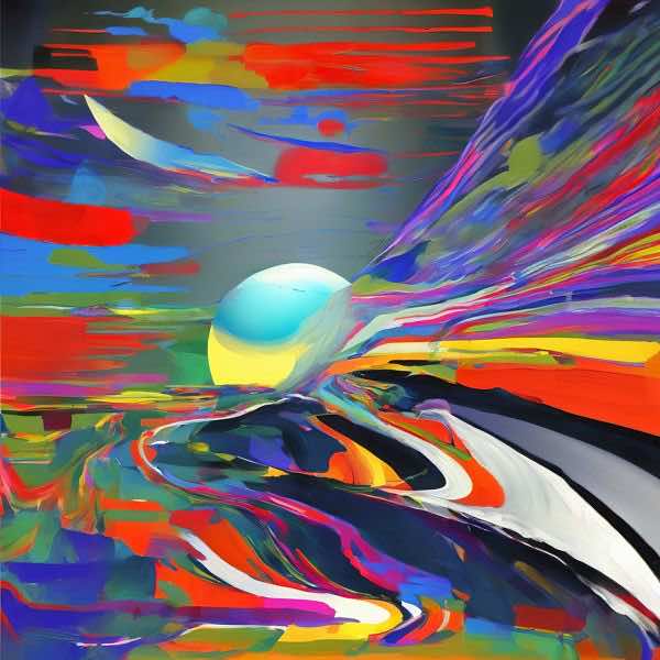 AIアートポスター カナブストラクド「Clint 的弓なき±超現実」 Kanabstracd オリジナルアート作品 アー..