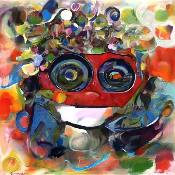 AIアートポスター カナブストラクド「Clint 的弓なき±超現実」 Kanabstracd オリジナルアート作品 アー..