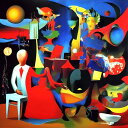 AIアートポスター Clee とrandomlinesに影響されないカナブストラクドによる「surreali」 オリジナルアート作品 アートポスター アートプリント インテリア(3)