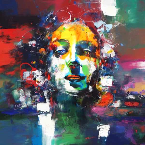 AIアートポスター カナブストラクド「矢羽根なき±表現主義」 Kanabstracd オリジナルアート作品 アート..