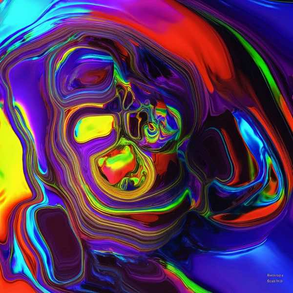 AIアートポスター カナブストラクド「矢なき±超現実と±不安」 Kanabstracd オリジナルアート作品 アー..