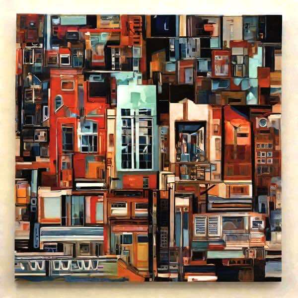 AIアートポスター 円_髪に影響されないカナブストラクドによる … オリジナルアート作品 アートポスター アートプリント インテリア