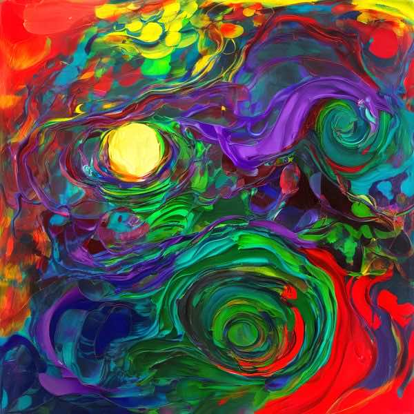 AIアートポスター カナブストラクド「矢なき±超現実と±A」 Kanabstracd オリジナルアート作品 アートポ..