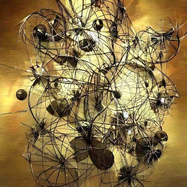 シュールリアリズム風 AIアートポスター バッラに学んだ 「無題」 シュールレアリズム オリジナルアー..