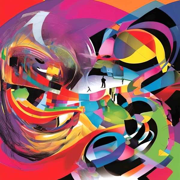 AIアートポスター カナブストラクド「ミロ的超現実」 Kanabstracd オリジナルアート作品 アートポスタ..