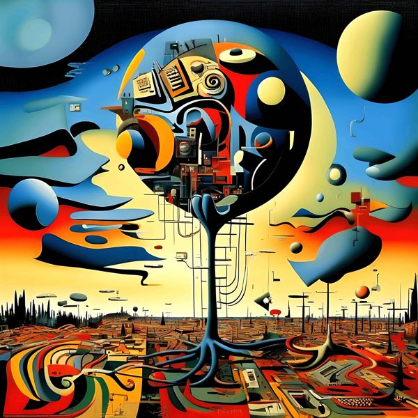 AIアートポスター カナブストラクド「Surrealisや弓なきモダンと超現実」 Kanabstracd オリジナルアー..