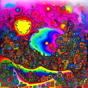 AIアートポスター クロsストライプに影響されないカナブストラクドによる … オリジナルアート作品 アートポスター アートプリント インテリア