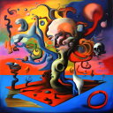 AIアートポスター Clee と網に影響されないカナブストラクドによる「surreali」 オリジナルアート作品 アートポスター アートプリント インテリア