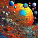 AIアートポスター 弓_矢に影響されないカナブストラクドによる … オリジナルアート作品 アートポスター アートプリント インテリア
