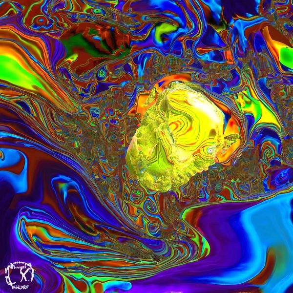 AIアートポスター カナブストラクド「矢なき±超現実と±免疫」 Kanabstracd オリジナルアート作品 アー..