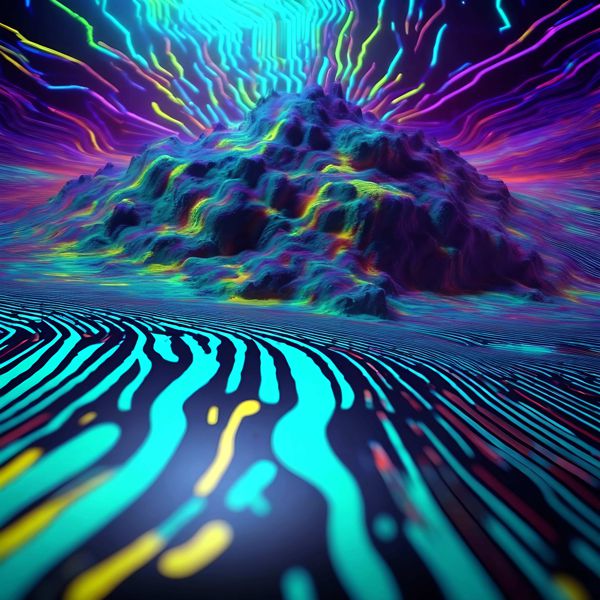 AIアートポスター カナブストラクド「弓なきVFX」 Kanabstracd オリジナルアート作品 アートポスター ..