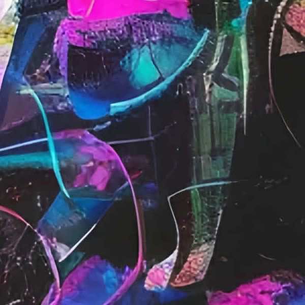 AIアートポスター カナブストラクド「ポロック的木目なき超現実」 Kanabstracd オリジナルアート作品 アートポスター アートプリント 壁掛けアート ウォールアート インテリア デジタルアート 現代アート