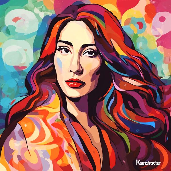 AIアートポスター カナブストラクド「ボッティチェリ的有刺なき…」 Kanabstracd オリジナルアート作品 ..