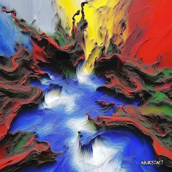 AIアートポスター カナブストラクド「市松模様なき不条理リアリズムと±美」 Kanabstracd オリジナルア..