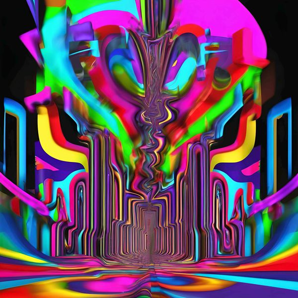 Rakuten - AIアートポスター カナブストラクド「非歌麿呂・非北斎的超現実」 Kanabstracd オリジナルアート作品 アートポスター アートプリント 壁掛けアート ウォールアート インテリア デジタルアート 現代アート