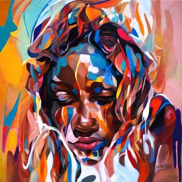 AIアートポスター カナ「非広重的…」 Yasusi Kanada オリジナルアート作品 アートポスター アートプリ..