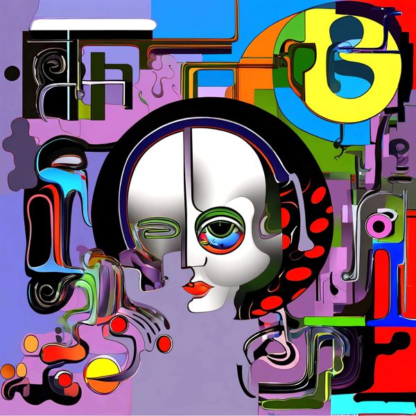 AIアートポスター カナブストラクド「クレー的三角形なき超現実」 Kanabstracd オリジナルアート作品 アートポスター アートプリント 壁掛けアート ウォールアート インテリア デジタルアート 現代アート