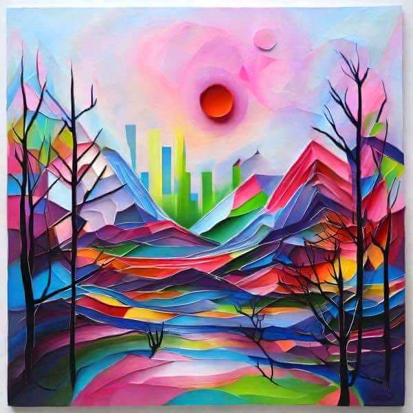 AIアートポスター カナ「非ミレー的canadaやedoやアニメなき…」 Yasusi Kanada オリジナルアート作品 アートポスター アートプリント 壁掛...