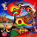 AIアートポスター Clee と網に影響されないカナブストラクドによる「surreali」 オリジナルアート作品 アートポスター アートプリント インテリア