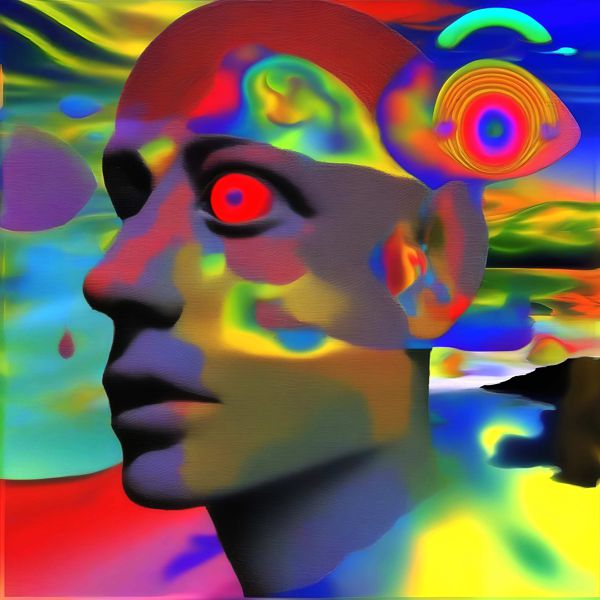 Posters （Art） - AIアートポスター カナブストラクド「Clint West 的弓なき超現実」 Kanabstracd オリジナルアート作品 アートポスター アートプリント 壁掛けアート ウォールアート インテリア デジタルアート 現代アート