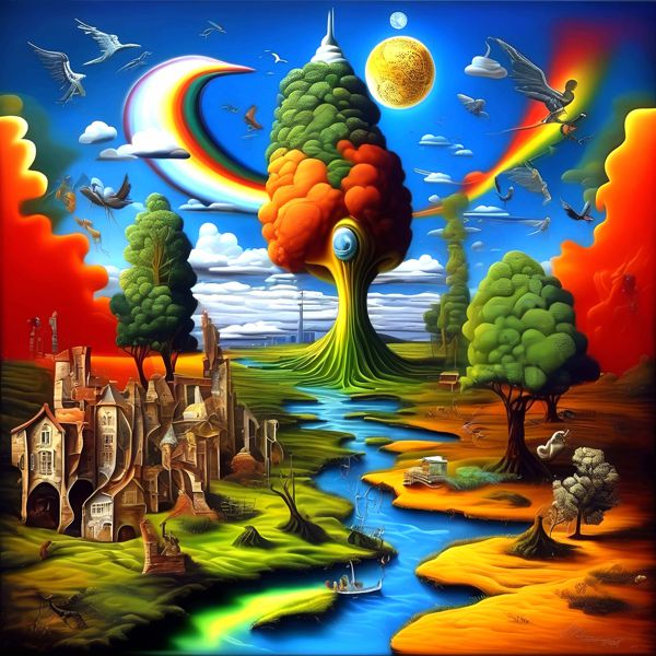 AIアートポスター カナブストラクド「Classic 的円なき超現実」 Kanabstracd オリジナルアート作品 ア..