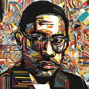AIアートポスター カナブストラクドとアイチンボルドとによる … オリジナルアート作品 アートポスター アートプリント インテリア