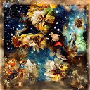 星と宇宙の 絵画風 AIアート ポスター 「&#127776;」 絵画風アート